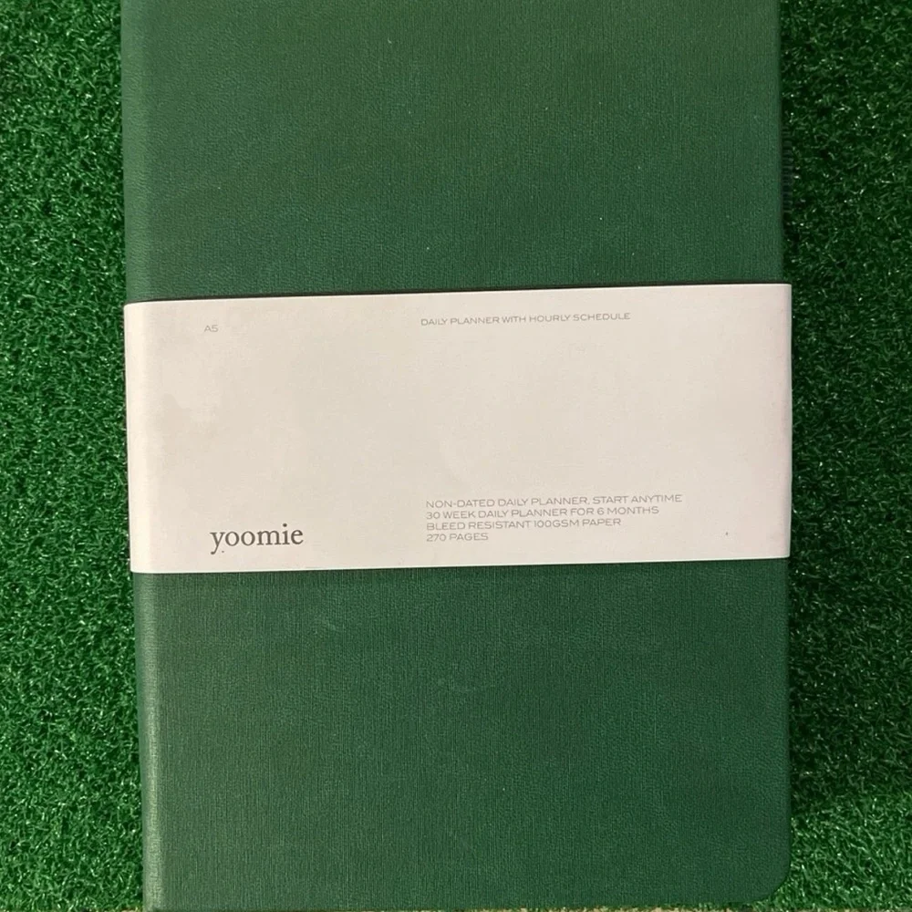 Yoomie Green Daily Planner - Hardcover Organizer